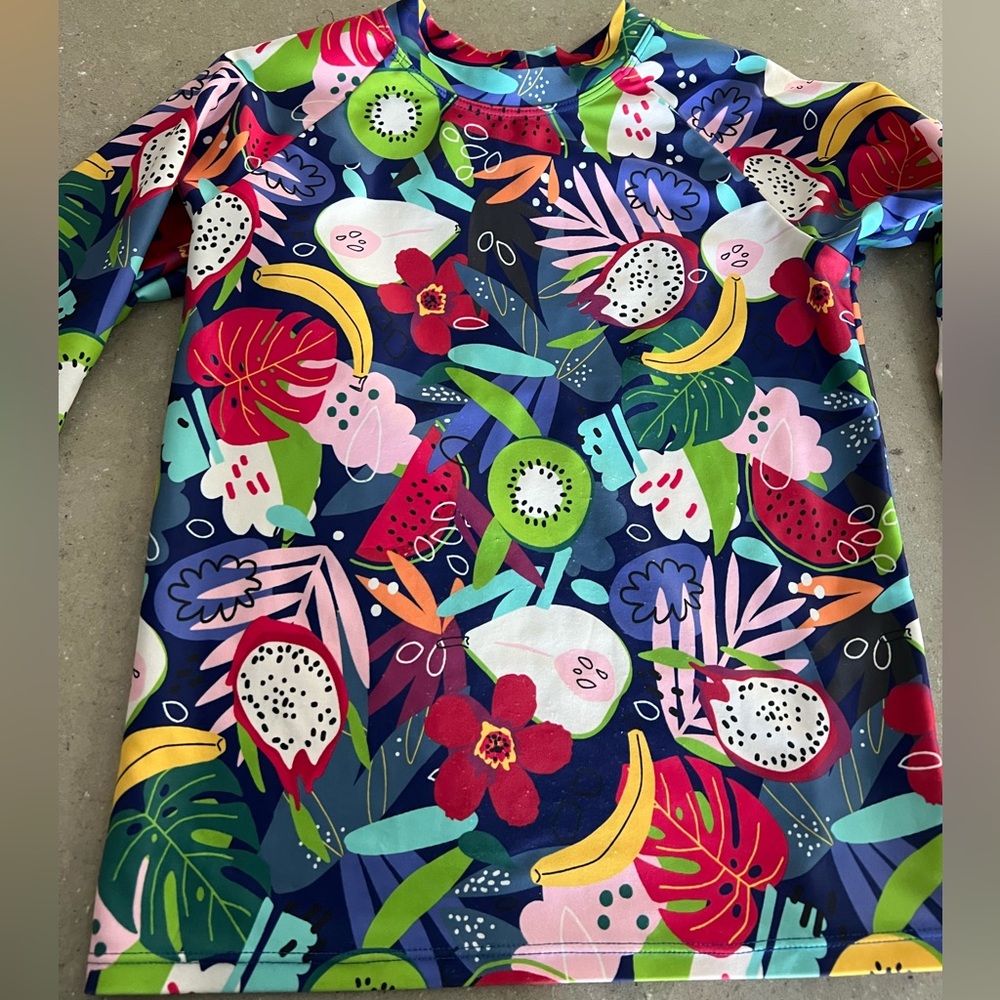 Mott 50 long sleeve rash guard in island time